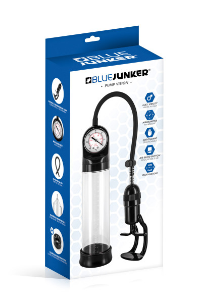 Pompe à pénis avec manomètre Blue Junker Pump Vision