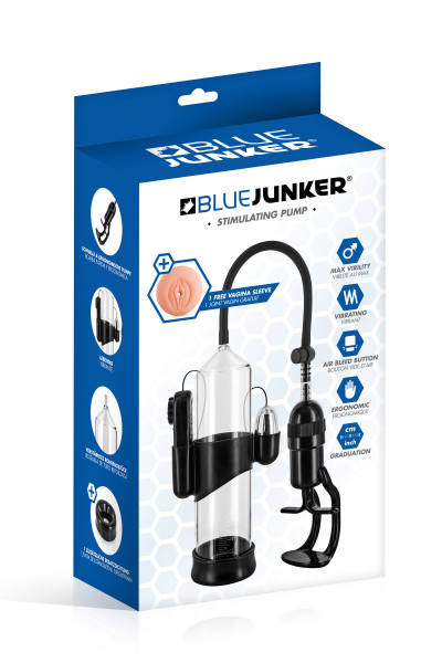 Pompe à pénis vibrant Blue Junker Stimulating Pump