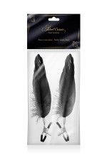 Pinces à seins avec plumes