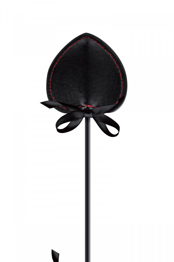 BDSM : cravache tapette avec plumeau roge