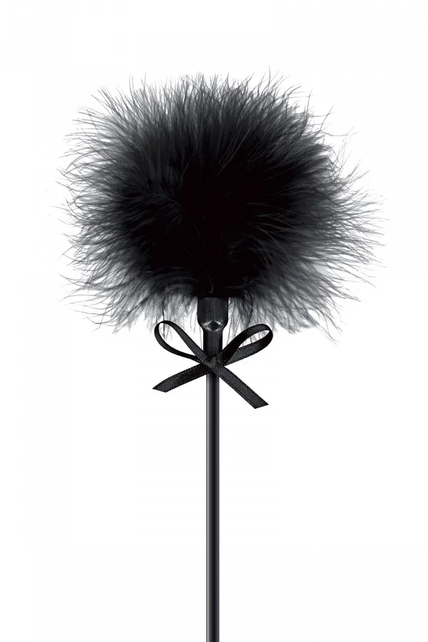 Paddle noir avec cravache et pompon