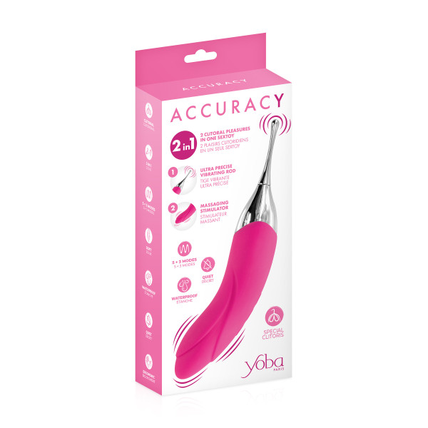 Stimulateur clitoridien et vibromasseur Accuracy Fushia Yoba pas cher