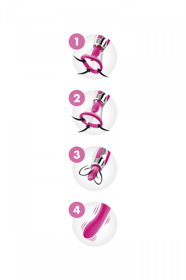 Vibromasseur 4 en 1 Harmony Fushia