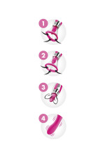 Vibromasseur 4 en 1 Harmony Fushia