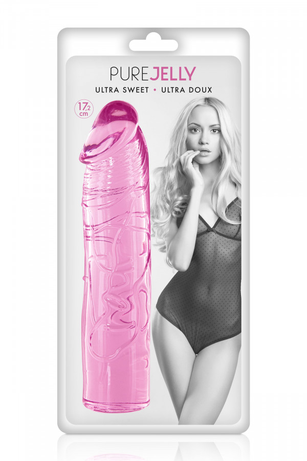 Gode réaliste ultra doux en jelly 17,2cm