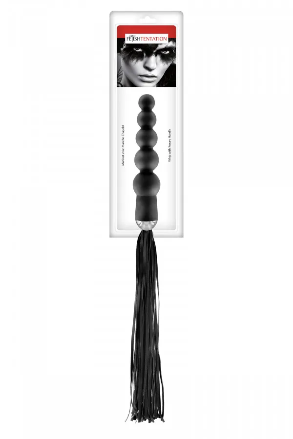 Martinet simili cuir chapelet anal accessoire fétichiste