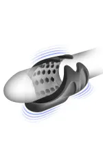 Masturbateur vibrant Blue Junker Dots