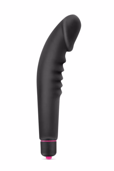 Vibromasseur noir avec gland design