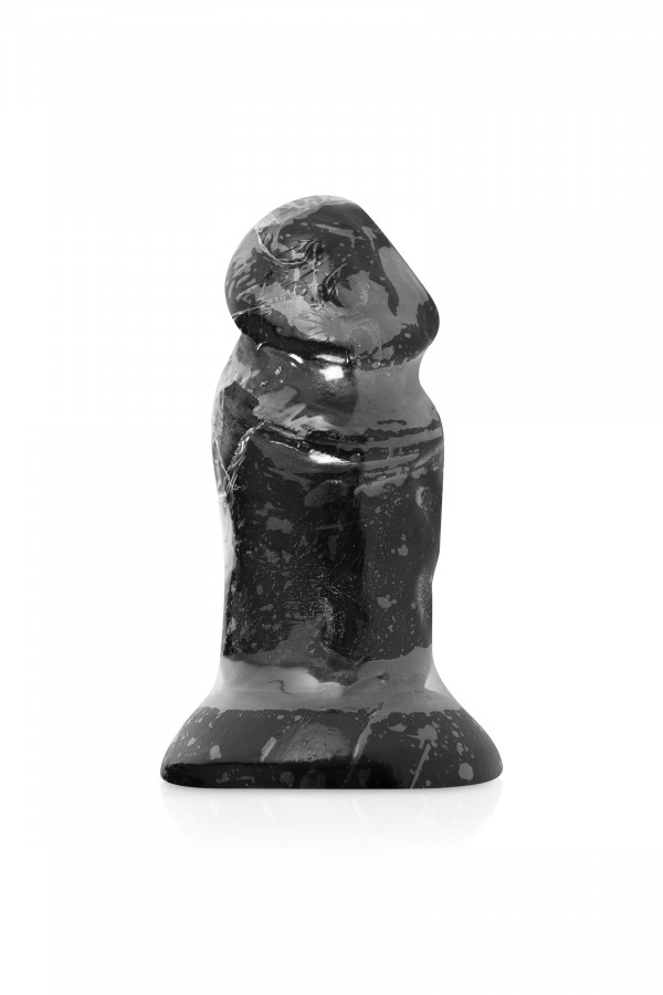 Gode anal plug pénis noir réaliste 11.5cm