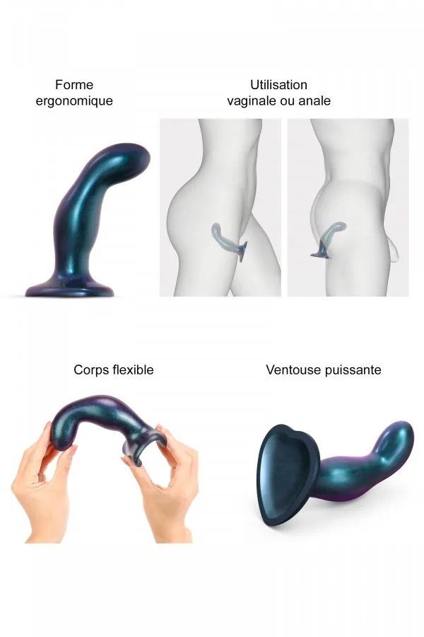 Gode plug Snaky taille M de la marque Strap-on-Me