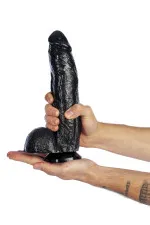 Magnum 18, gode ventouse réaliste XXL noir 28cm