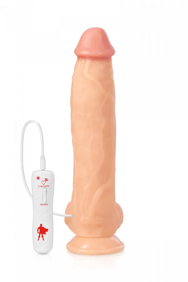 Vibromasseur géant réaliste 10 vitesses avec télécommande