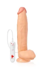 The Power, gode ultra réaliste XXL vibrant avec ventouse 31cm