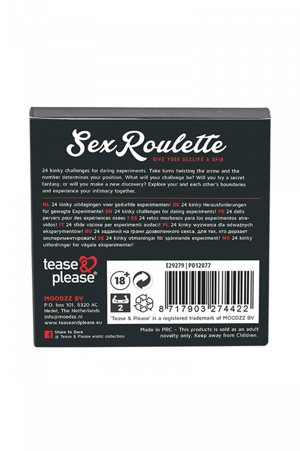 Jeu érotique Sex Roulette Kinky