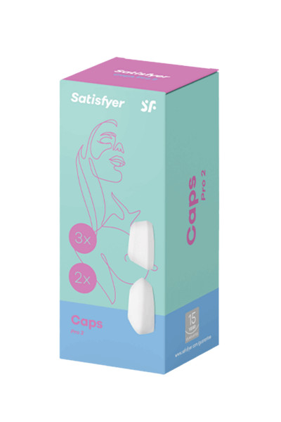 5 embouts silicone Satisfyer Caps Pro 2