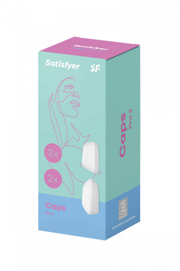 Embouts Silicone Satisfyer Caps Pro 2 - Pack de 5