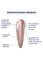 Satisfyer Number One, stimulateur de clitoris par air pulsé