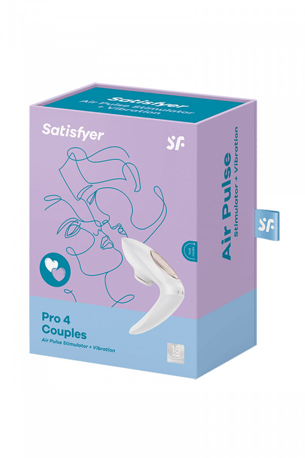 Satisfyer Pro 4 Couples, stimulateur pour couple air pulsé et vibrations