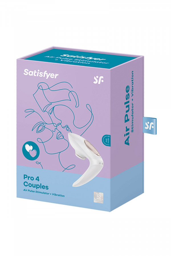Satisfyer Pro 4 Couples, stimulateur pour couple air pulsé et vibrations