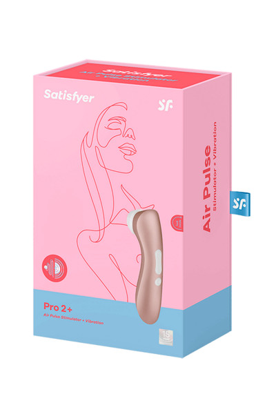Stimulateur de clitoris par ondes de pression et de vibration Satisfyer Pro 2+