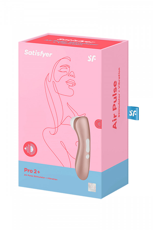 Satisfyer Pro 2+, stimulateur de clitoris par air pulsé et par vibrations