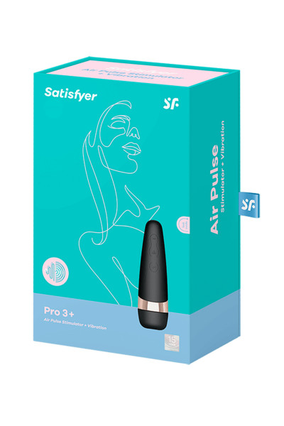 Stimulateur de Clitoris par ondes de pression et de vibration Satisfyer Pro 3+
