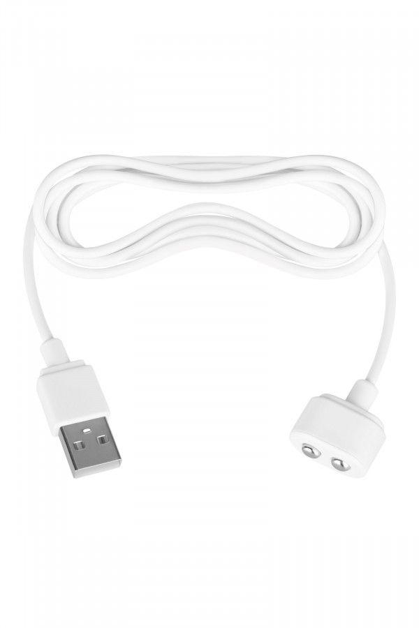 Satisfyer, câble de charge USB magnétique blanc