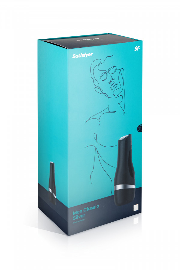 Satisfyer Men Classic Silver, masturbateur pour homme