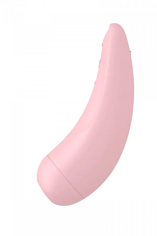 Sextoy connecté :Stimulateur clitoridien blanc Satisfyer Curvy 2+