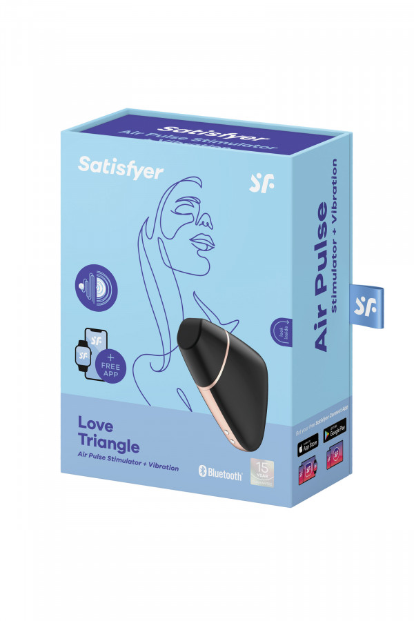 Satisfyer Love Triangle, stimulateur de clitoris connecté à air pulsé