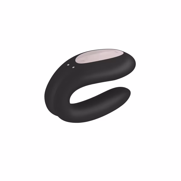 Stimulateur connecté noir de couple Satisfyer Double Joy