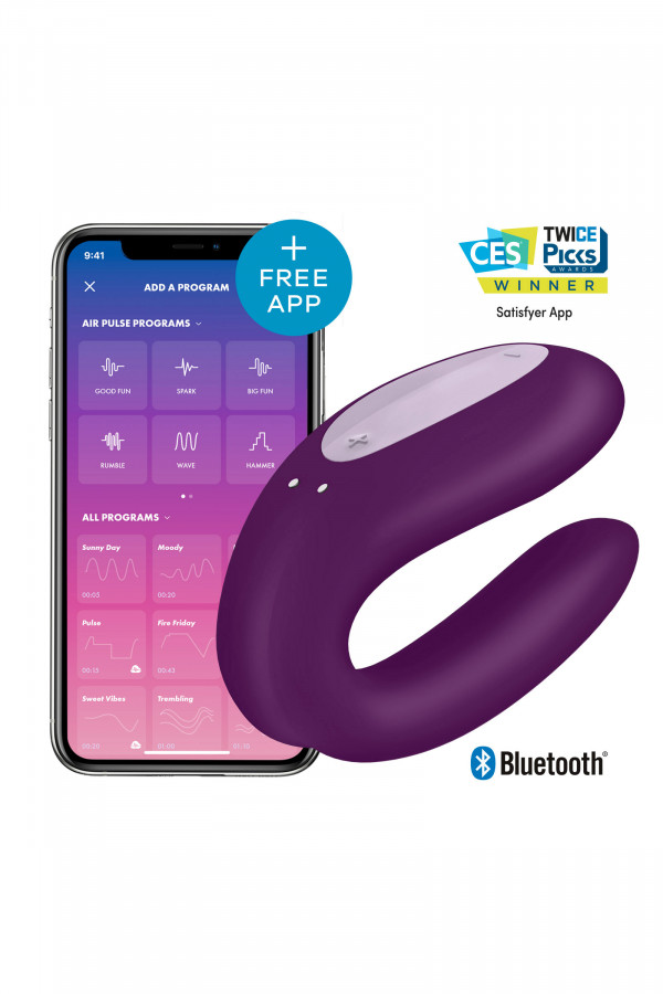 Satisfyer Double Joy, vibromasseur connecté pour couple
