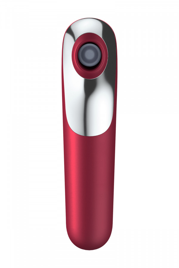 Vibromasseur stimulateur rétro rouge connecté Satisfyer Dual Love