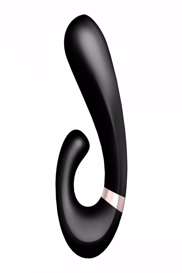 Vibromasseur rabbit chauffant “Heat Wave” Noir de Satisfyer