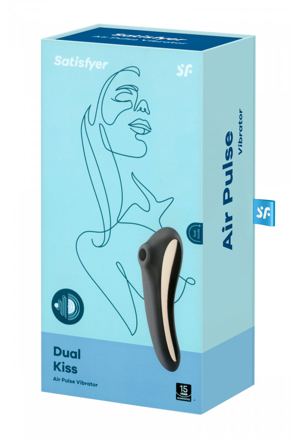 Satisfyer Dual Kiss, stimulateur de clitoris air pulsé et point G
