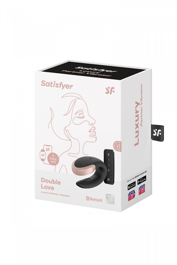 Satisfyer Double Love, stimulateur pour couple connecté avec télécommande