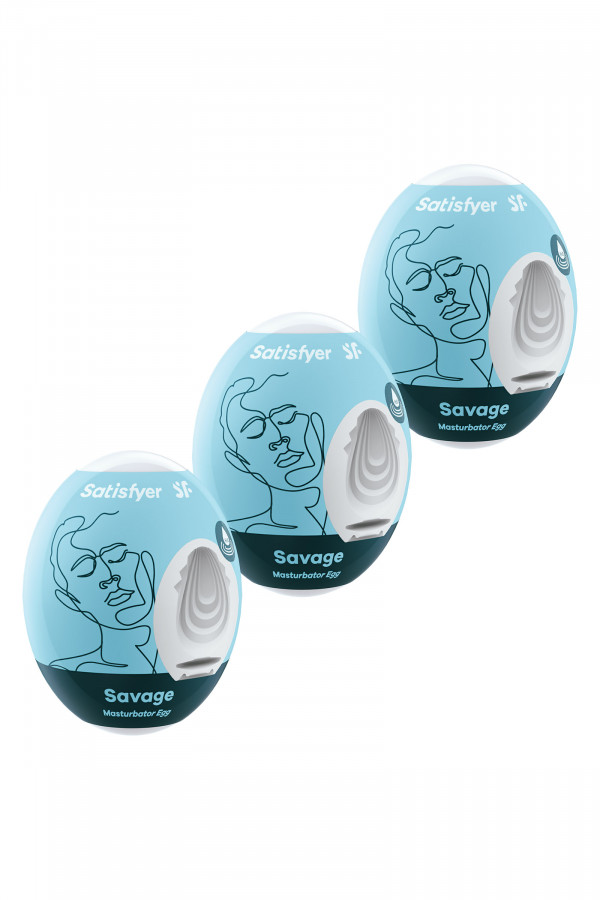 Satisfyer Egg Savage, coffret de 3 masturbateurs