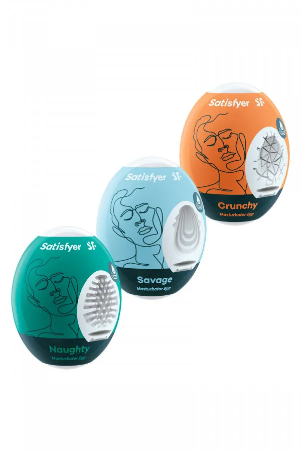 Lot de 3 oeufs masturbateurs  - Satisfyer