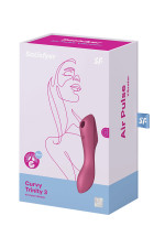 Satisfyer Curvy Trinity 3, vibromasseur air pulsé et point G