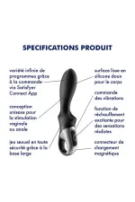 Satisfyer Heat Climax, vibromasseur gode anal chauffant et connecté