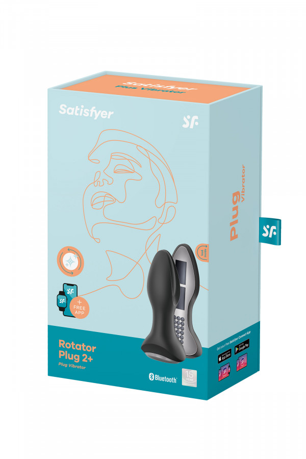 Satisfyer Rotator Plug 2+, plug vibrant rotatif et connecté