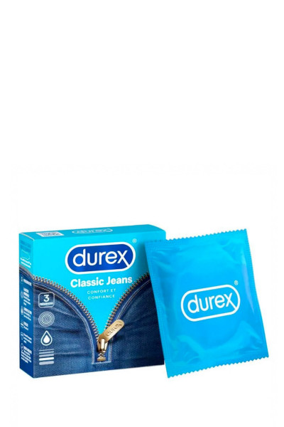 3 préservatifs Durex Classic Jeans