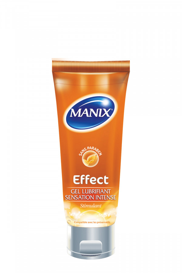 Gel lubrifant chauffant à base d'eau Manix Effect 80ml