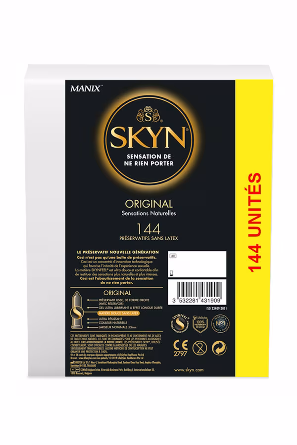 Manix Skyn Original 144 préservatifs lubrifiés