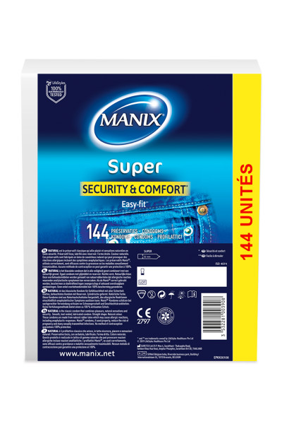 144 préservatifs ultra résistants Manix Super