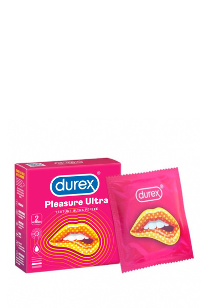 2 préservatifs perlés Durex Pleasure Ultra