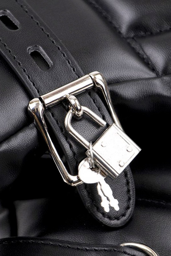 Moufles de contrainte effet cuir