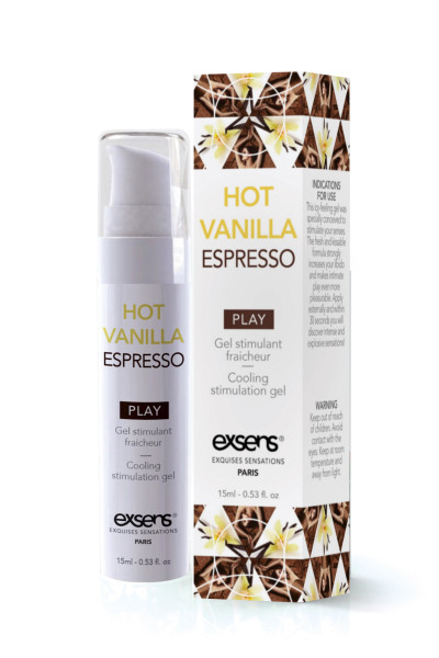 Gel stimulant fraîcheur Exsens Hot Vanilla Espresso 15ml