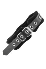 Collier à clou et strass avec laisse