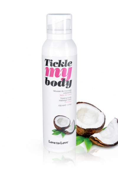 Mousse massage crépitante Tickle My Body noix de coco 150ml